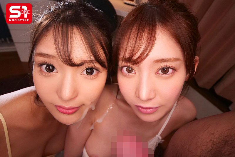 これが夢の顔射性活!父の再婚で出来たスーパー美人姉妹が毎日オナる僕のザーメンをすっごい美貌の顔面で受け止める 8枚目