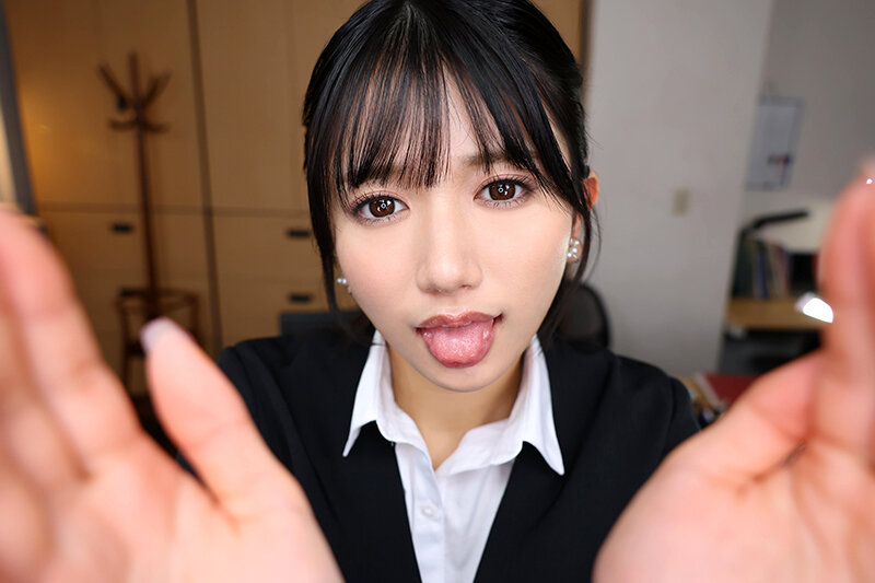 【VR】【8K VR】サイレントジェラシー 嫉妬した口下手な先輩に無言&ジト目で見つめられ、有無を言わさぬ濃密ベロチュウ性交で完堕ちするまで分からされた激情片想い 北岡果林 画像6
