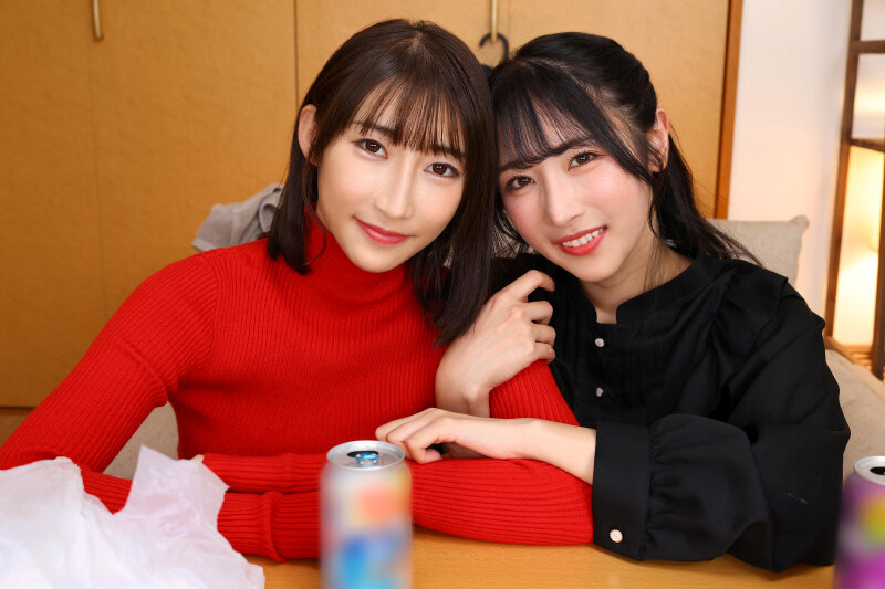 【VR】【8K】10年付き合った元カノが連れてきた相手は、美人な彼女！？ 男一人に美女2人のハーレム3Pで、中出しされたザーメンをごっくんレズプレイ。雪代美鳳・小野坂ゆいか 画像2