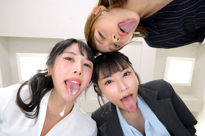 【VR】【8K】無尽蔵性欲のシゴデキ女上司しかいない会社で性処理肉ディルド課に配属されたボク 小野坂ゆいか・胡桃さくら・凰華りん 画像15
