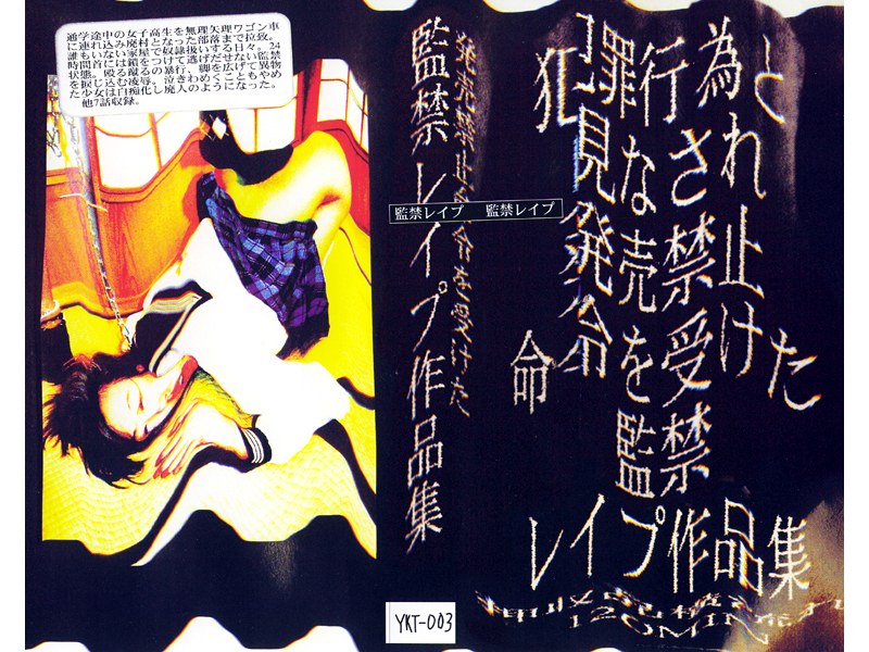 発売禁止命令を受けた監禁レイプ作品集