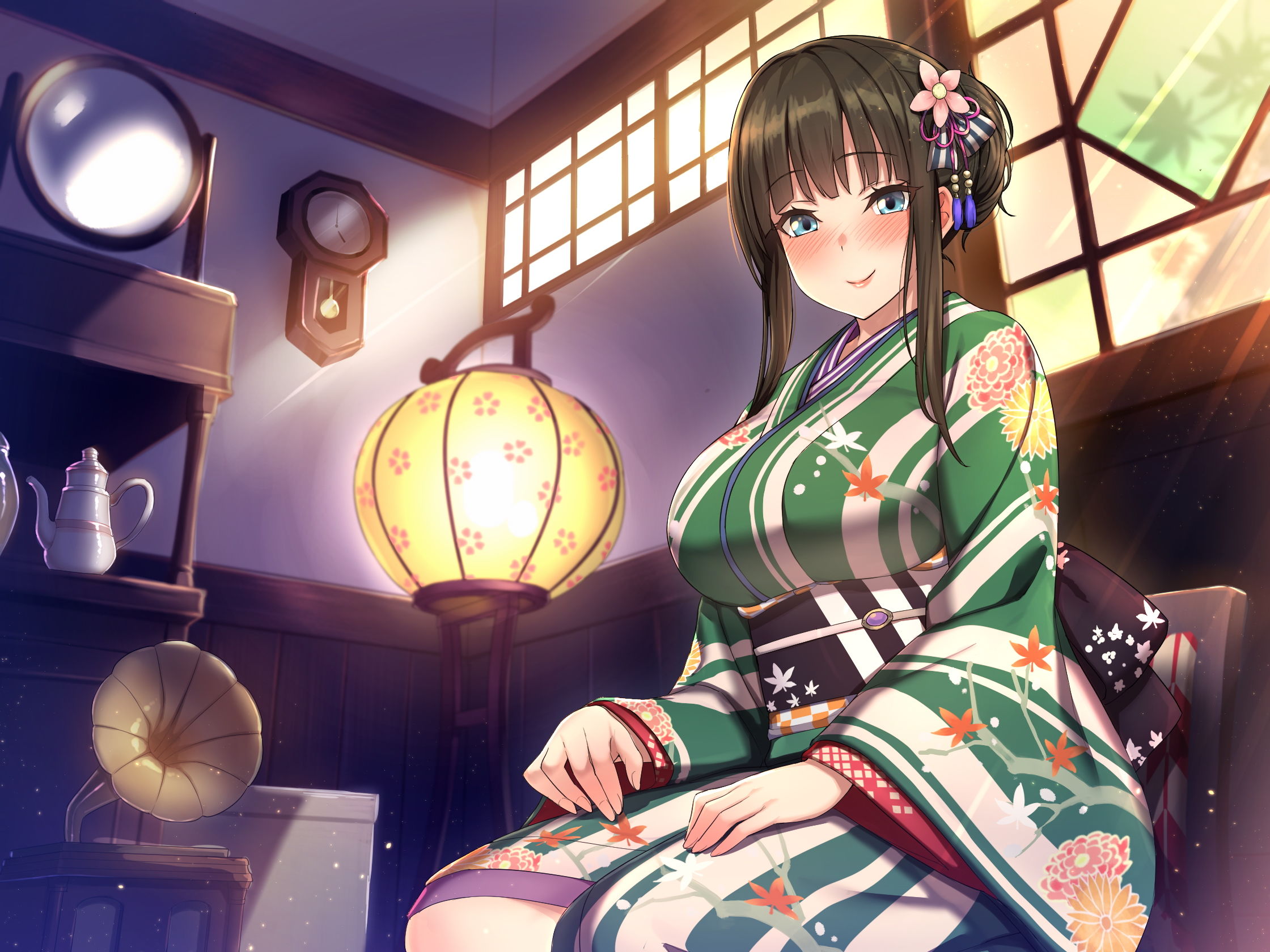 サンプル画像1:和風姉上の全肯定譚 ～やすらぎ侘び寂び生活～ [作品ID:d_128516]