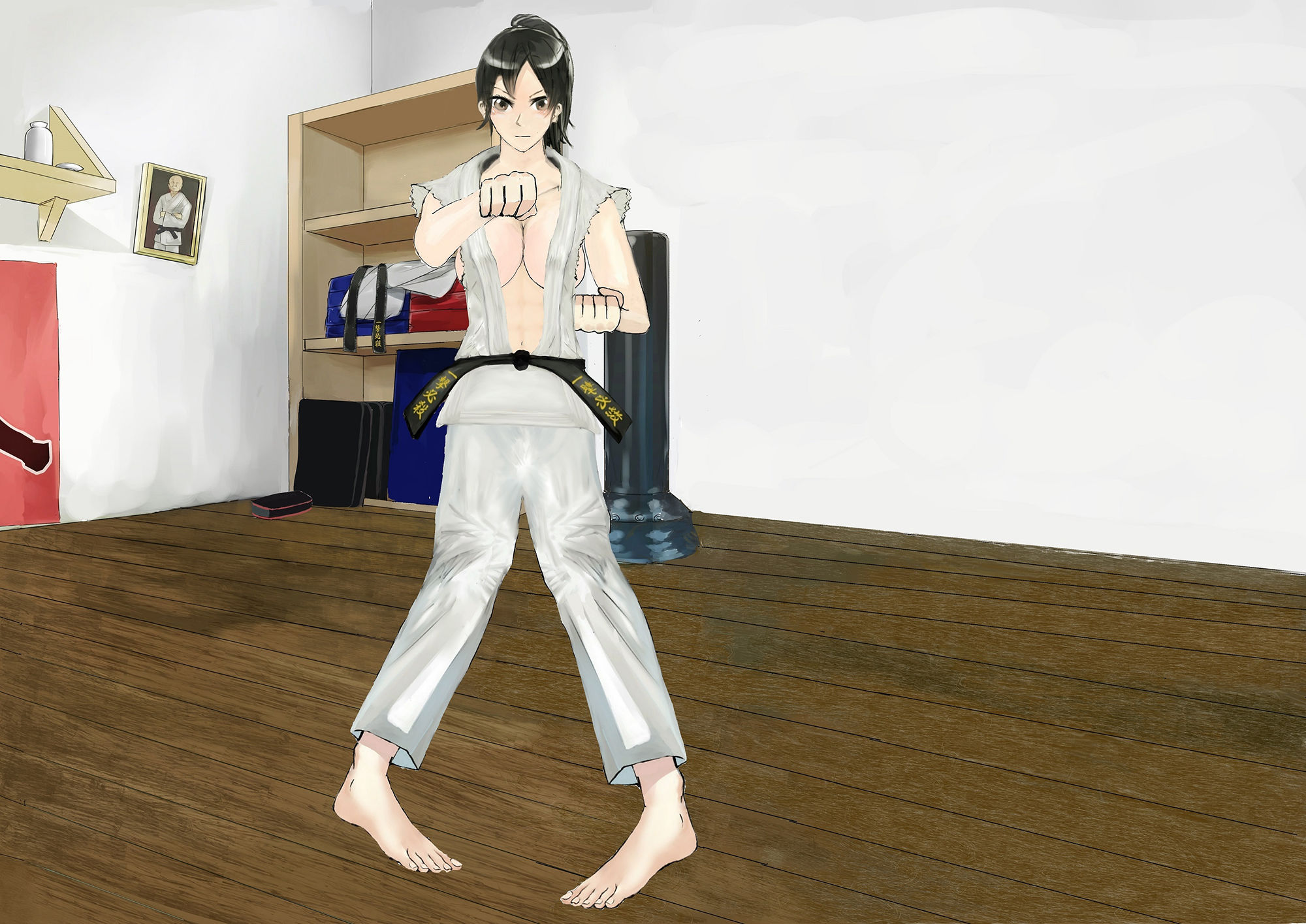 サンプル画像1:麻里先輩の空手解説音声！沖縄方言 (拳) [d_135801]