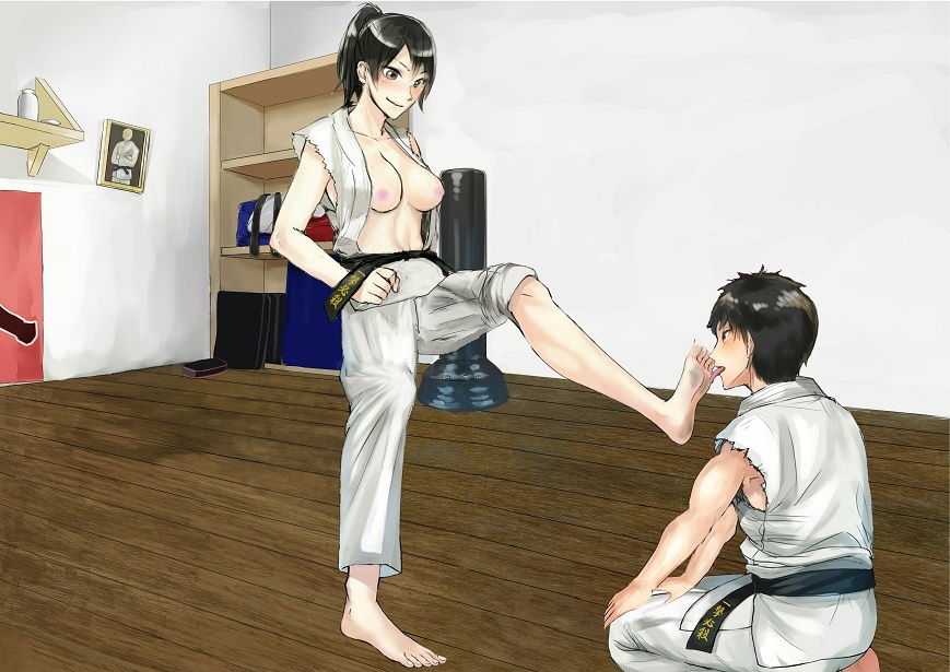 サンプル画像1:東京空手美女の足の裏 (拳) [d_135910]