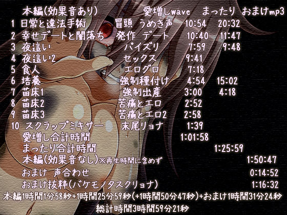 サンプル画像2:バケモノ少女の日壊記 えっち重視のリョナ音声 (ぺありふこうぼう) [d_135919]