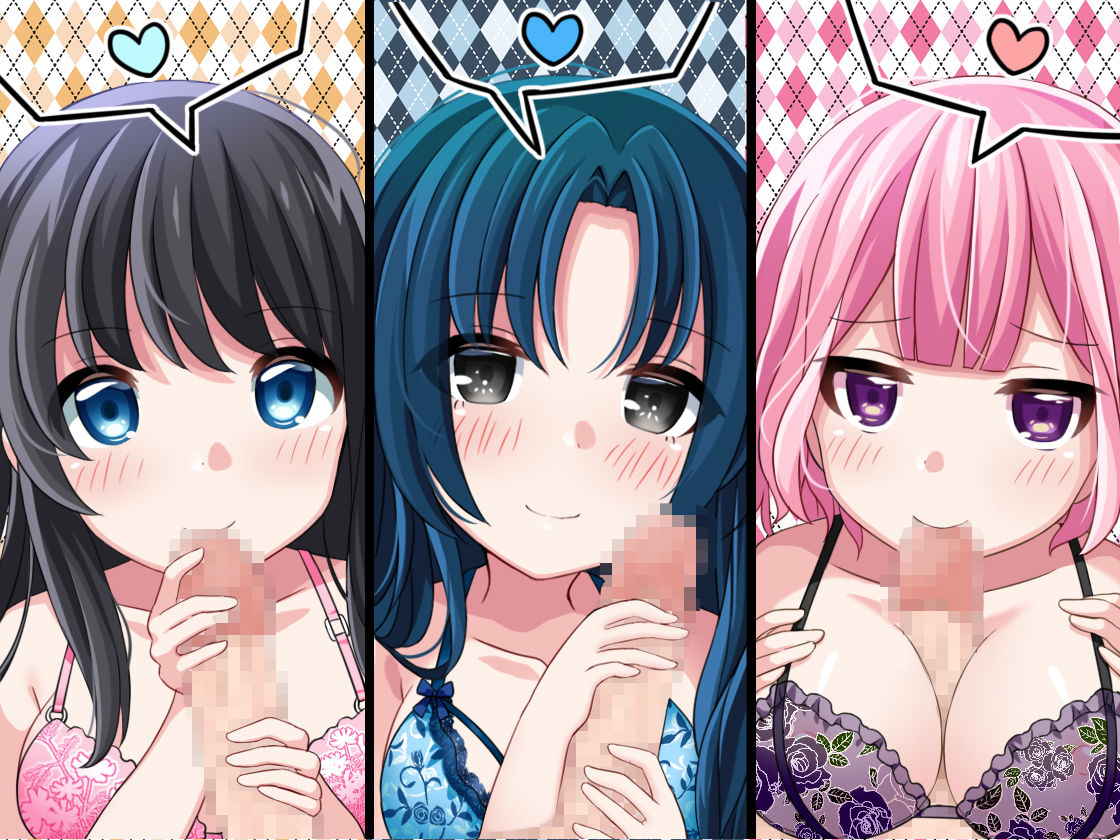 サンプル画像2:あなたに心酔しているお屋敷メイドたちの恍惚褒め殺しフェラ(DL製作班) [d_136539]