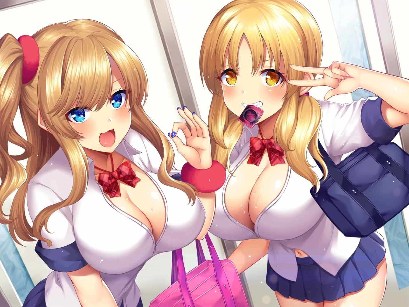 サンプル画像2:学年ビリのロリギャル姉妹が毎日先生の性欲処理をしてくれるお話♪(ダチュラスクリプト) [d_138427]