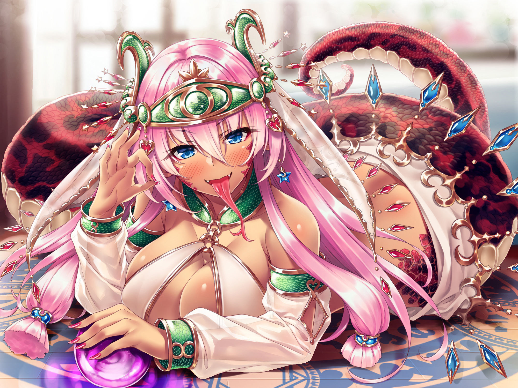 サンプル画像1:モンスター娘とHがしたい！『召喚魔法デリヘール』 ラミア「スカーレット」編(Whisp) [d_139311]