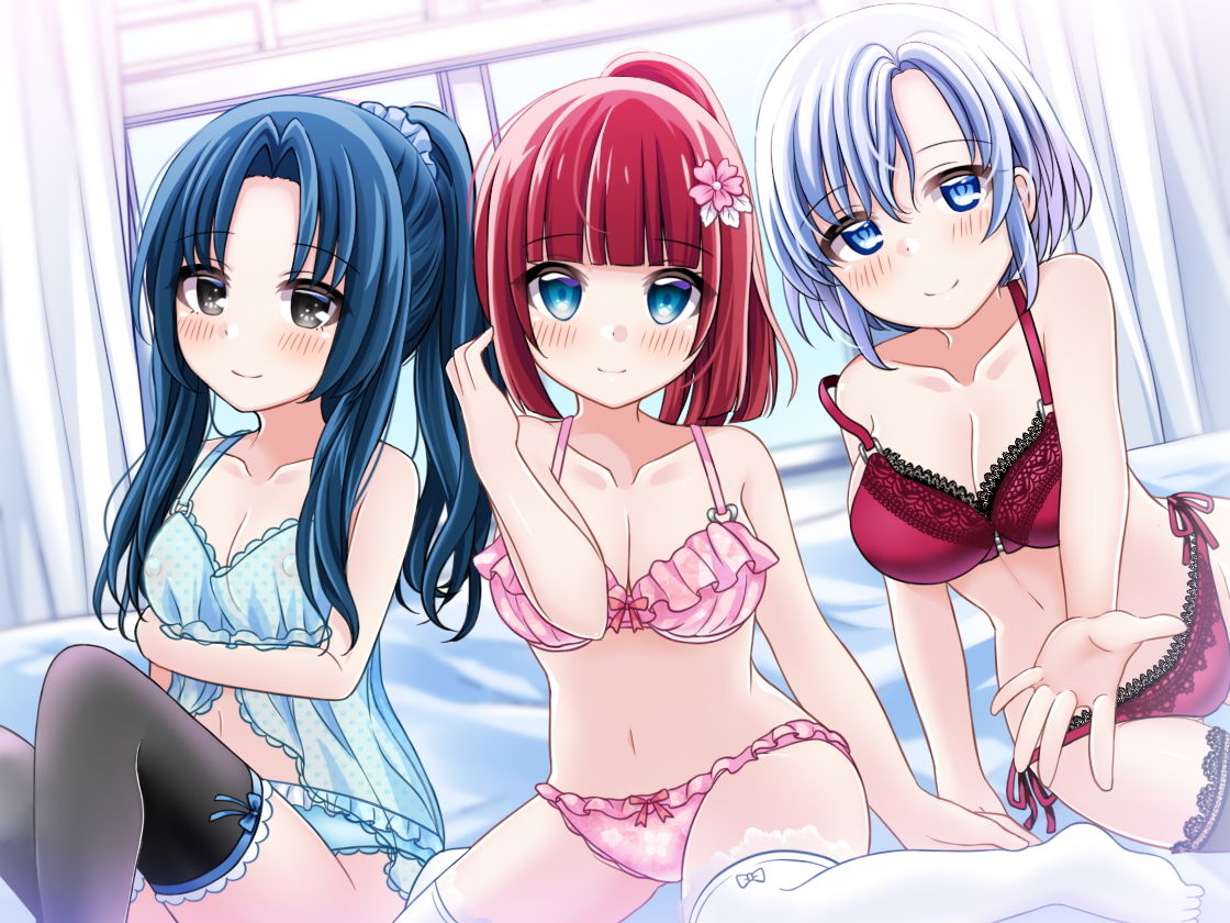 サンプル画像1:3人のお屋敷メイドの週末おま○こ奉仕～つばき、深雪、静華がお疲れなご主人様を体で癒します♪～(DL製作班) [d_139843]