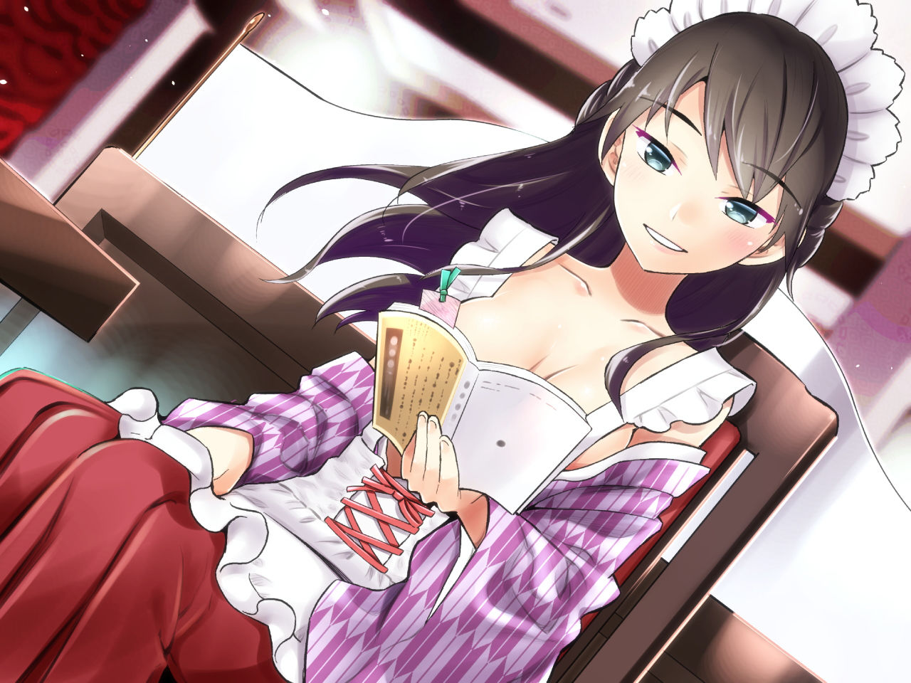 サンプル画像1:ご奉仕♪メイドり～夢☆しおり 癒し文学少女(pure voice) [d_140141]