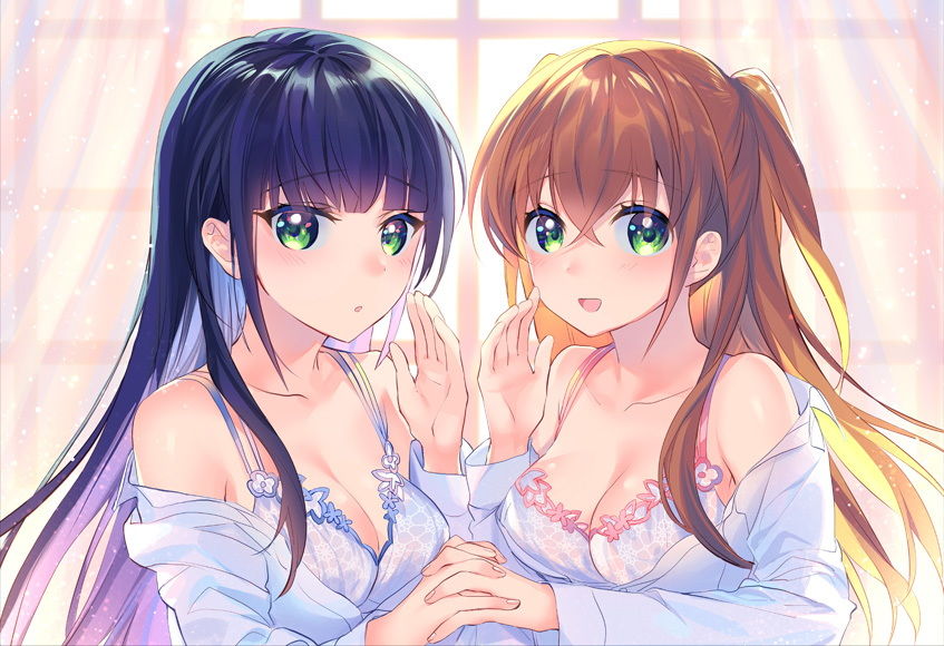 サンプル画像2:ふたごJKのあまあま☆スローオナニー ～兄さん、まだ射精しちゃダメ♪～(調教少女) [d_140362]