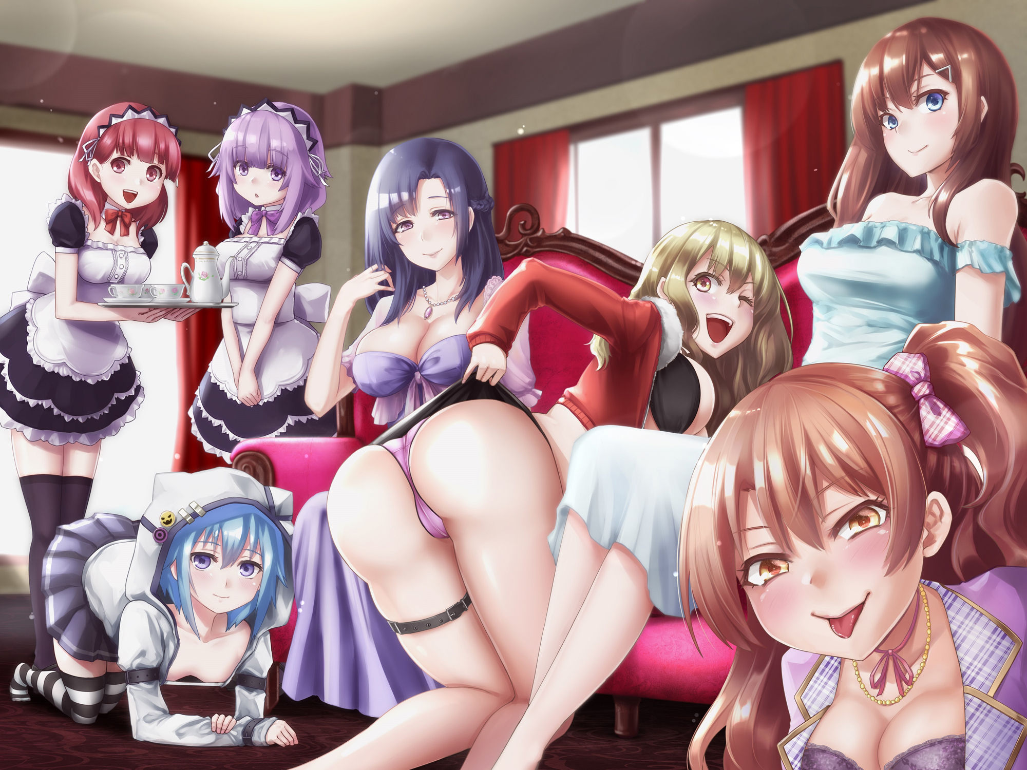 【新作100円】快楽の館へようこそ~ビッチなお姉さんのからかい&焦らしオナサポ編~【7作品連動】画像no.2