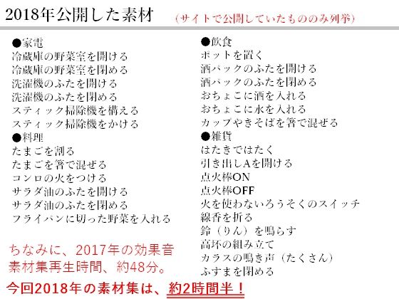 1000+素材館効果音素材集2018画像no.1