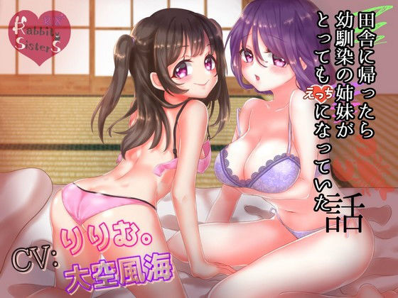 田舎に帰ったら幼馴染の姉妹がとってもえっちになっていた話のジャケット