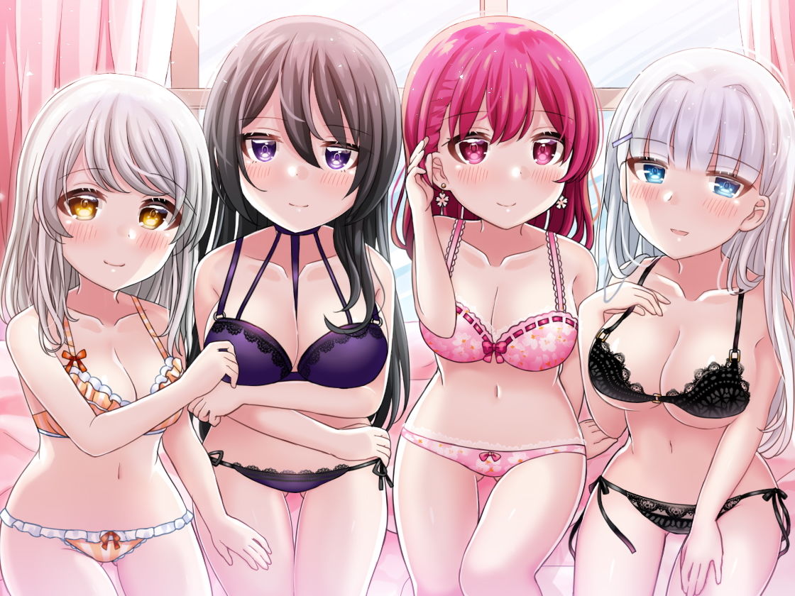 サンプル画像2:ハーレムオナサポ 4人のメイドがご主人様のオナニーをお手伝いするバイノーラル～文、千曜、名月、莉桜～(DL製作班) [d_148886]