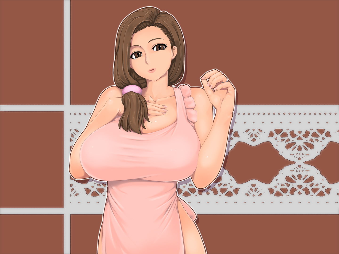 サンプル画像1:癒らしママの耳舐め手コキ(お耳シエスタ) [d_149470]