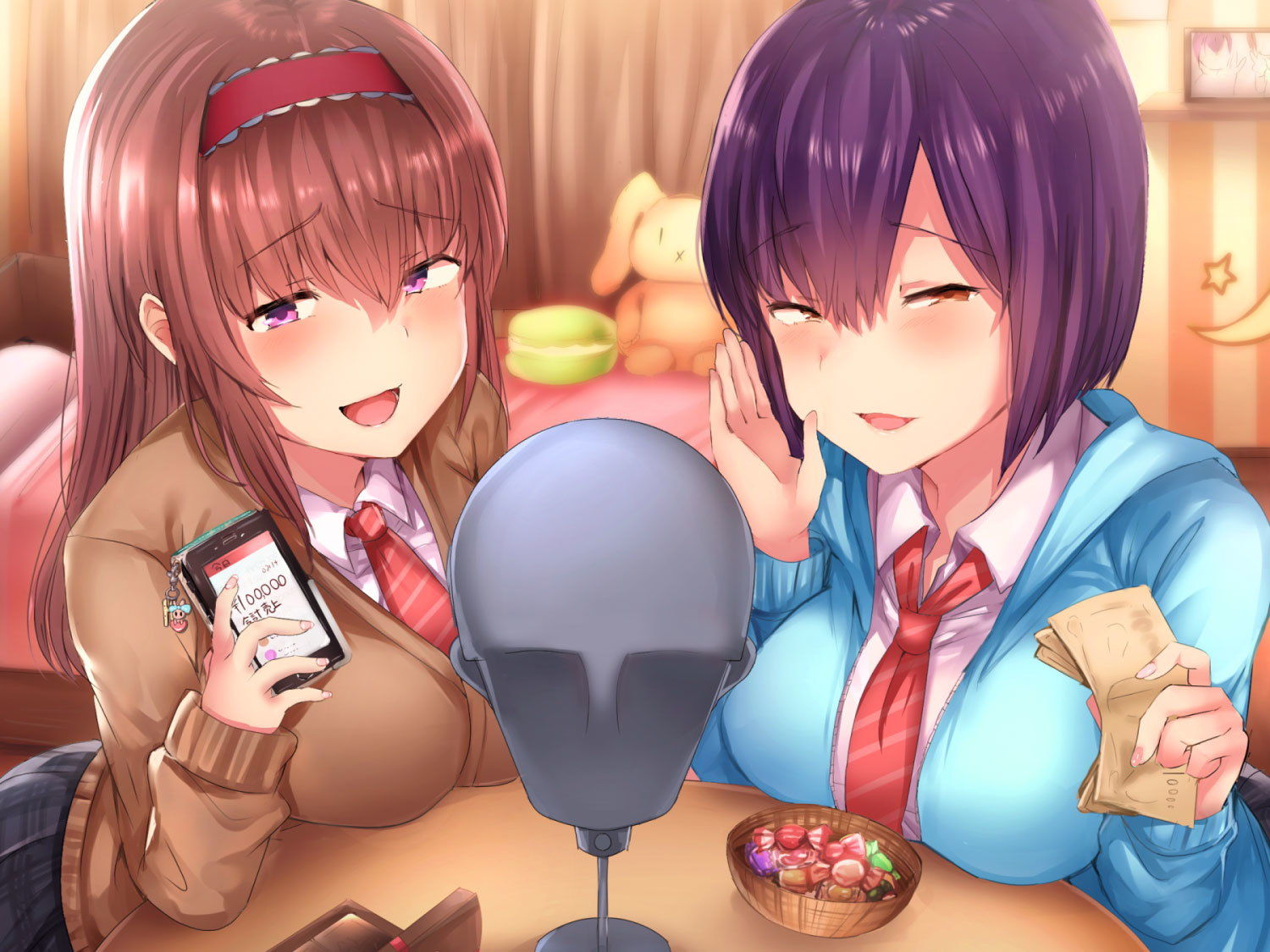 サンプル画像1:あいぽんとのんちゃんのおねだり生放送～配信してたら貢ぎマゾ釣れちゃいました～(ココナッツの夏！) [d_150897]