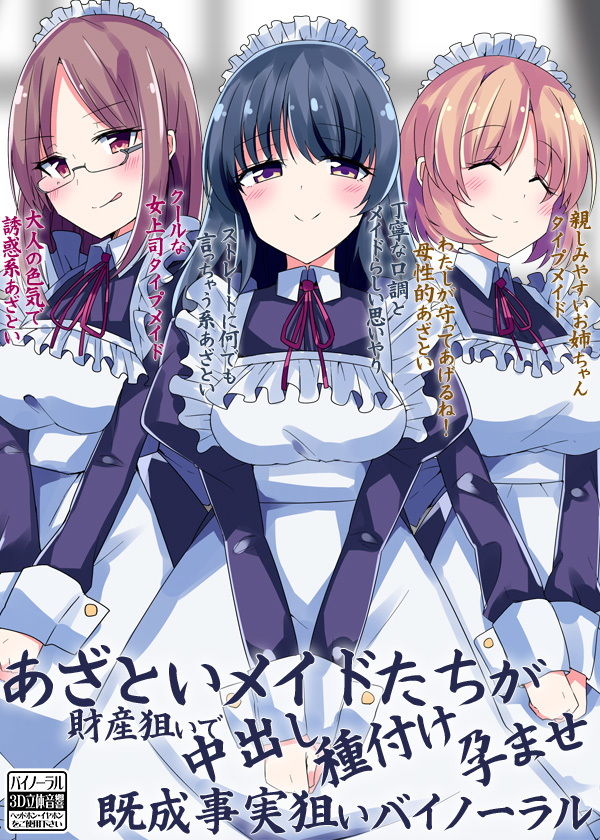 サンプル画像4:あざといメイドたちが財産狙いで中出し種付け孕ませ既成事実狙いバイノーラル(ケチャップ味のマヨネーズ) [d_152328]