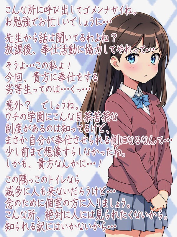 サンプル画像3:優等生への性的奉仕は劣等生の免罪符(うつつゆめ) [d_152475]