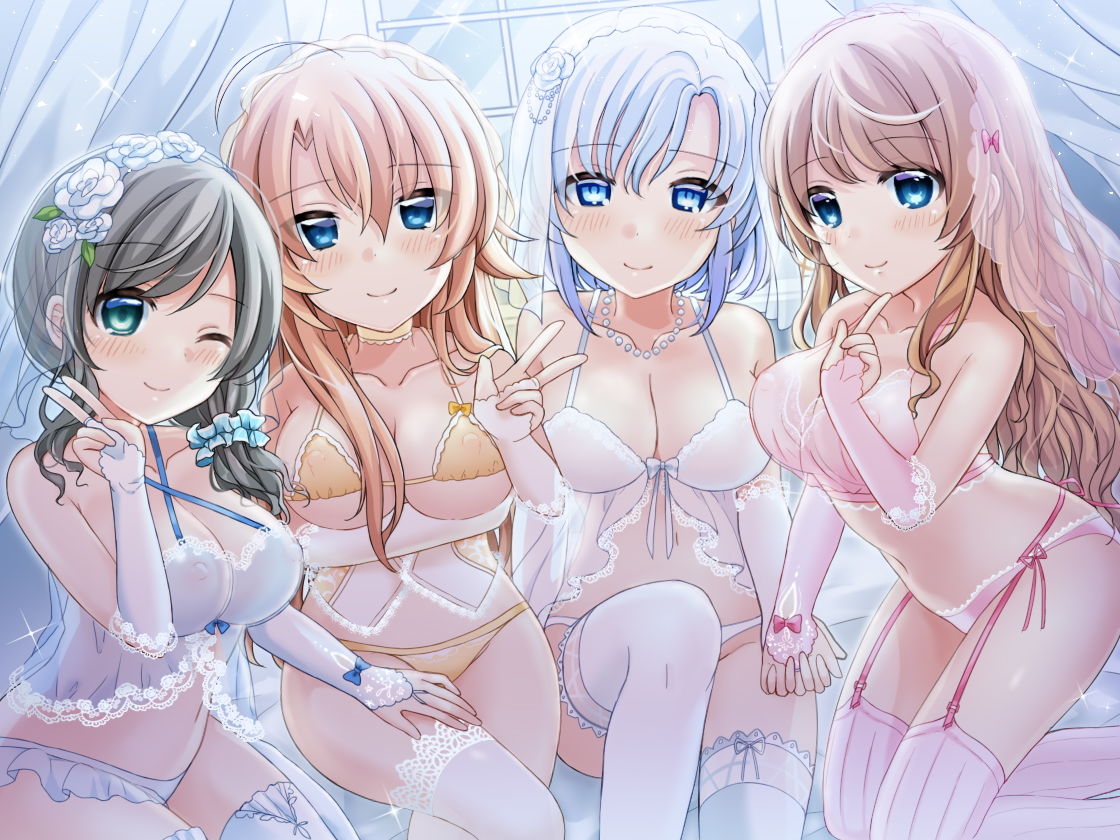 サンプル画像1:ハーレムオナサポ「結婚しよ♪」 4人のメイドに愛されながらオナニーできるバイノーラル(DL製作班) [d_152695]