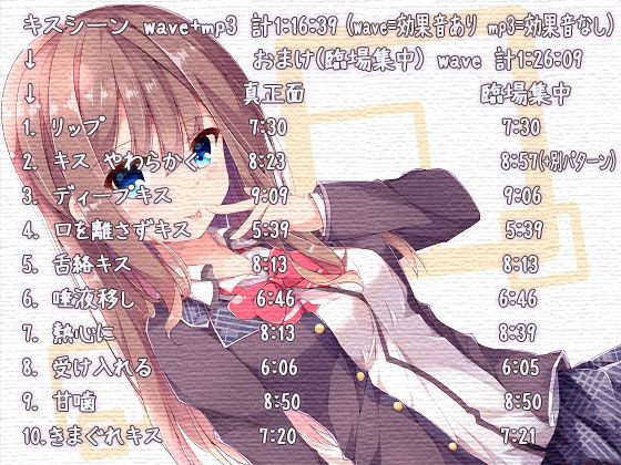 サンプル画像1:道楽主義のキス趣味嗜好 音声(ぺありふこうぼう) [d_156649]