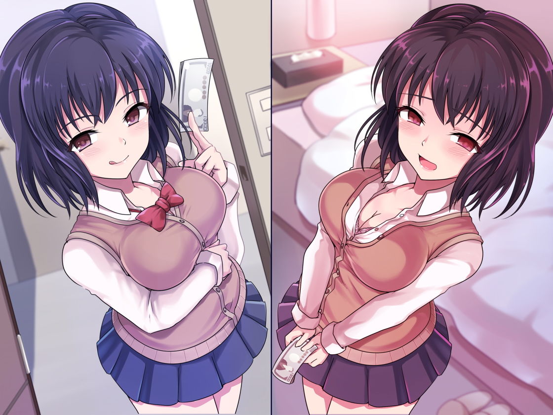 サンプル画像3:兄さん、お金を手渡して？ 先輩、お金を貢ぎます…？ ～ぼく→妹→クズ先輩。寝取られ貢ぎの生態系～(煩悩ストラテジ) [d_157098]