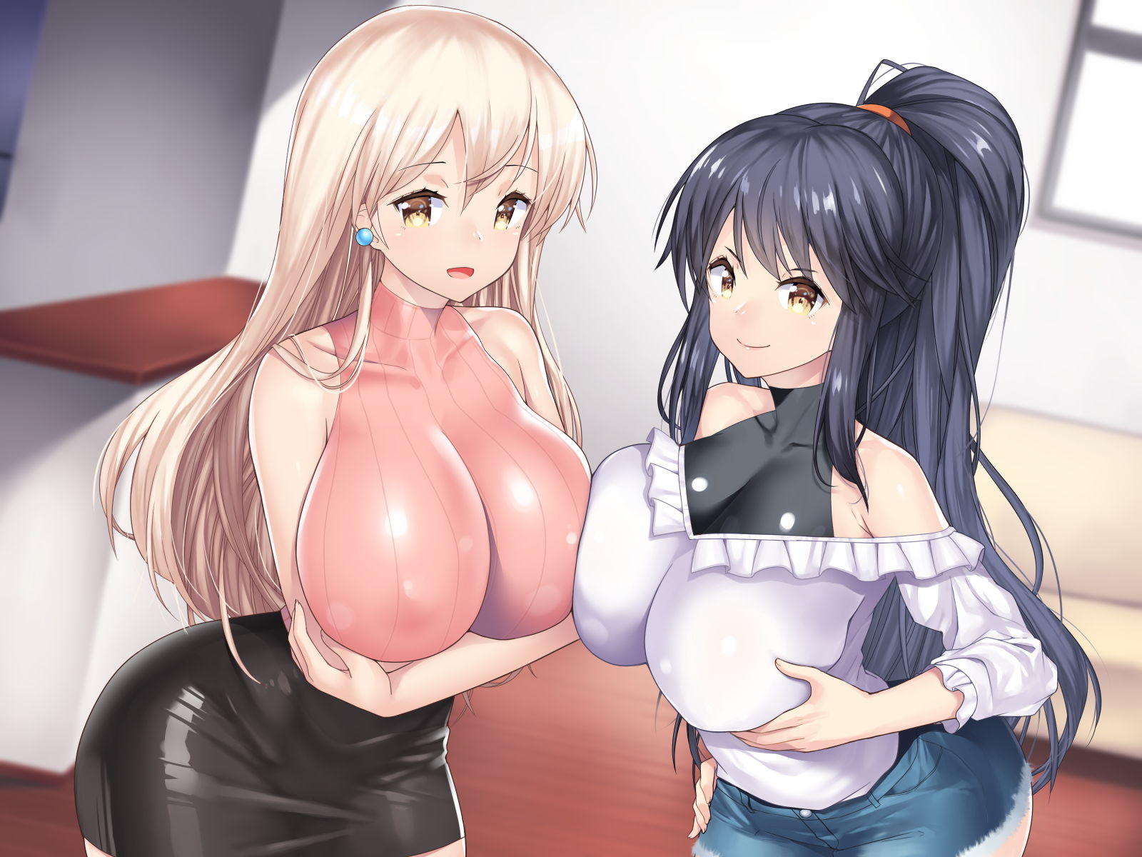 サンプル画像1:甘々囁き逆セクハラお姉ちゃんず♪♪(ねこじた結社) [d_157386]