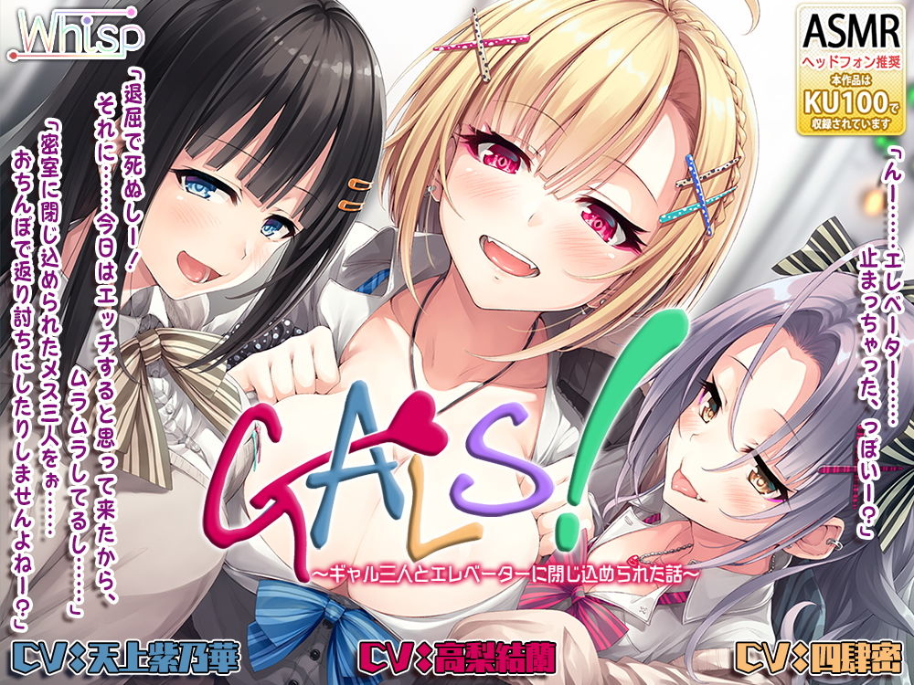 サンプル画像6:【ハイレゾ×KU100バイノーラル】『GALS！ ～ギャル三人とエレベーターに閉じ込められた話～』(Whisp) [d_157500]