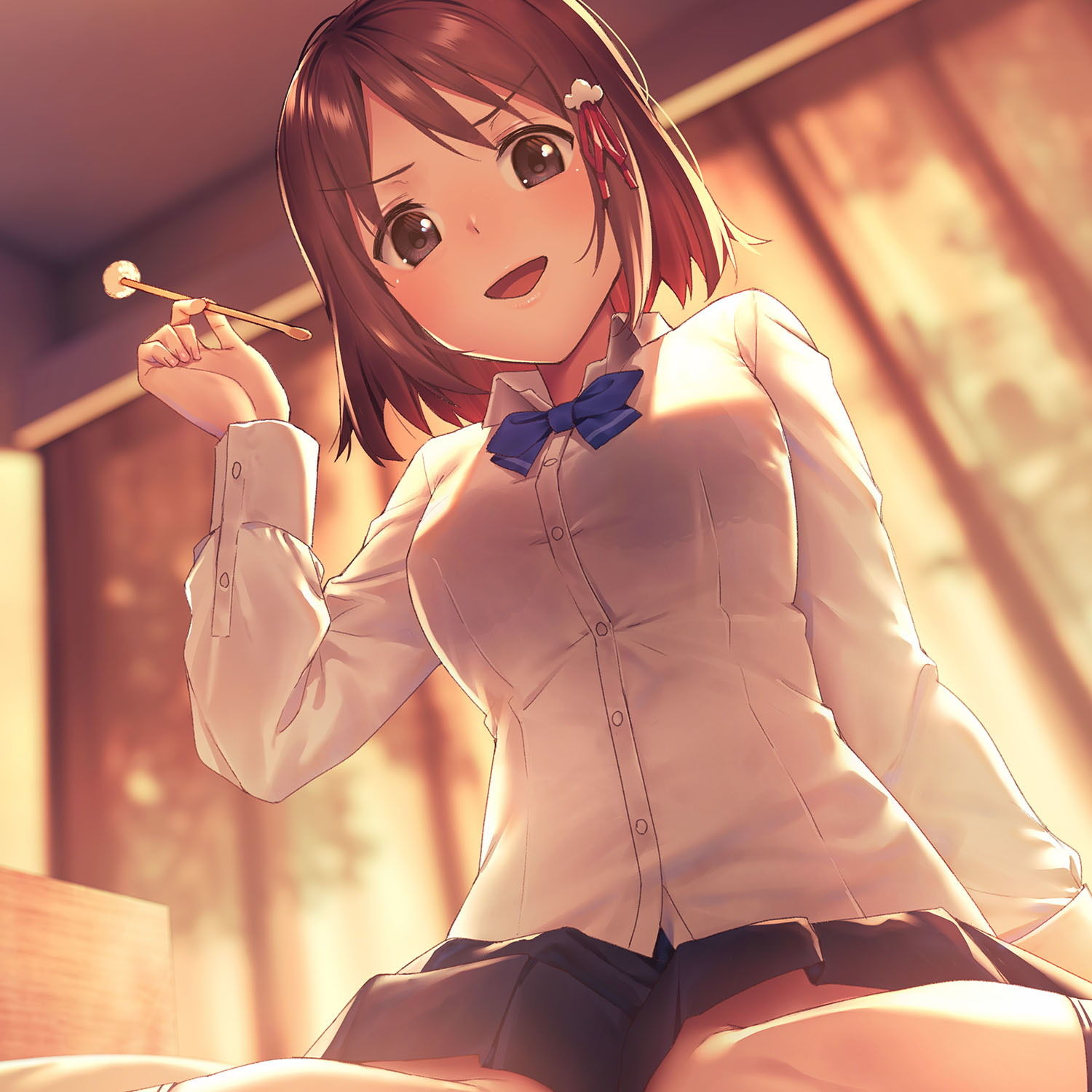 サンプル画像1:楓子ちゃんとお部屋でふたりきり～恋に不器用な幼馴染にからかわれまくって、甘々エッチしちゃうまで～(きなこの山) [d_164249]