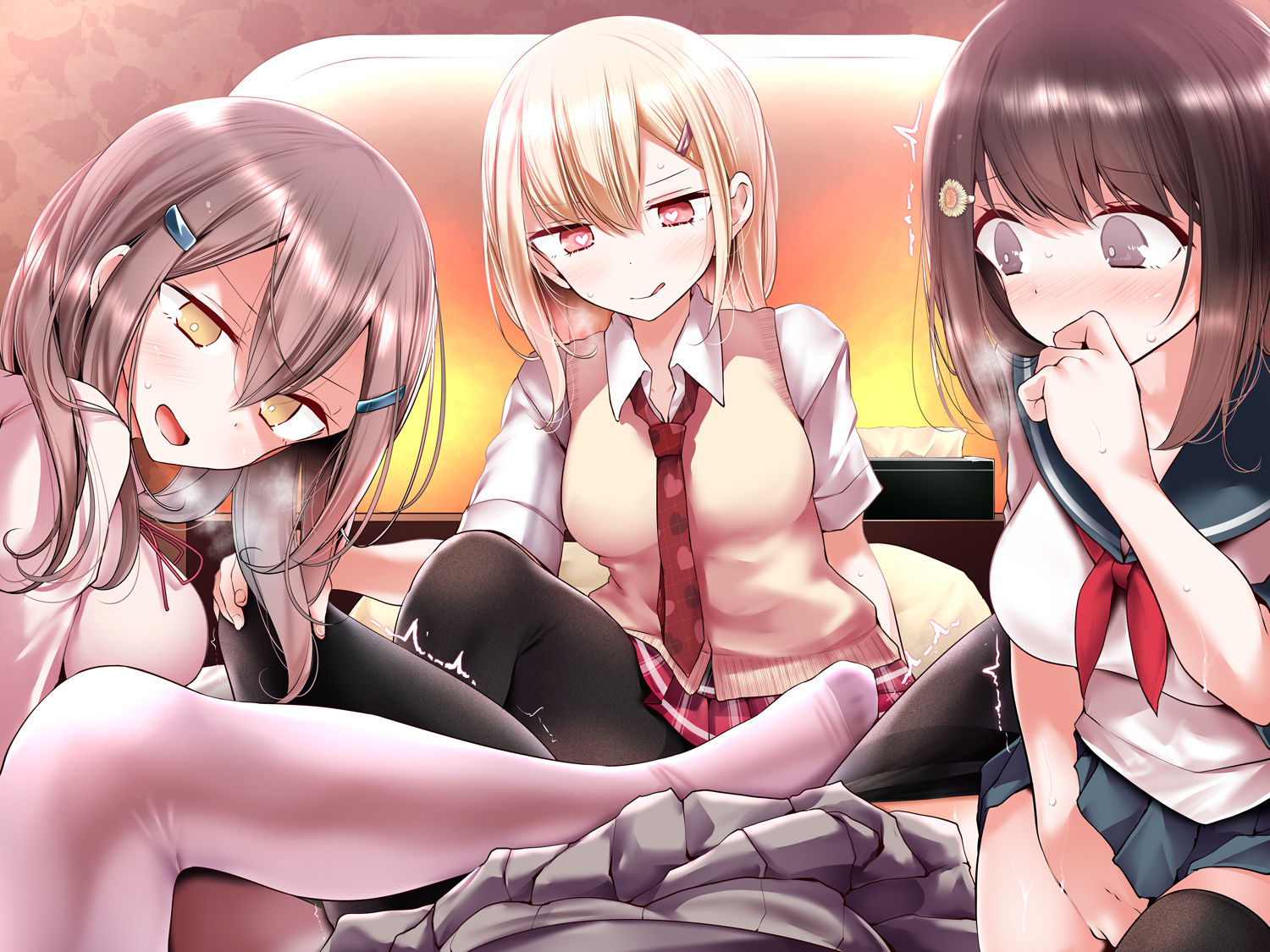 サンプル画像1:【200円引き】ラブホ女子会で二人がけ催● 友達の前で連続メスイキアクメするあなた(しりあるヒプノ) [d_165175]