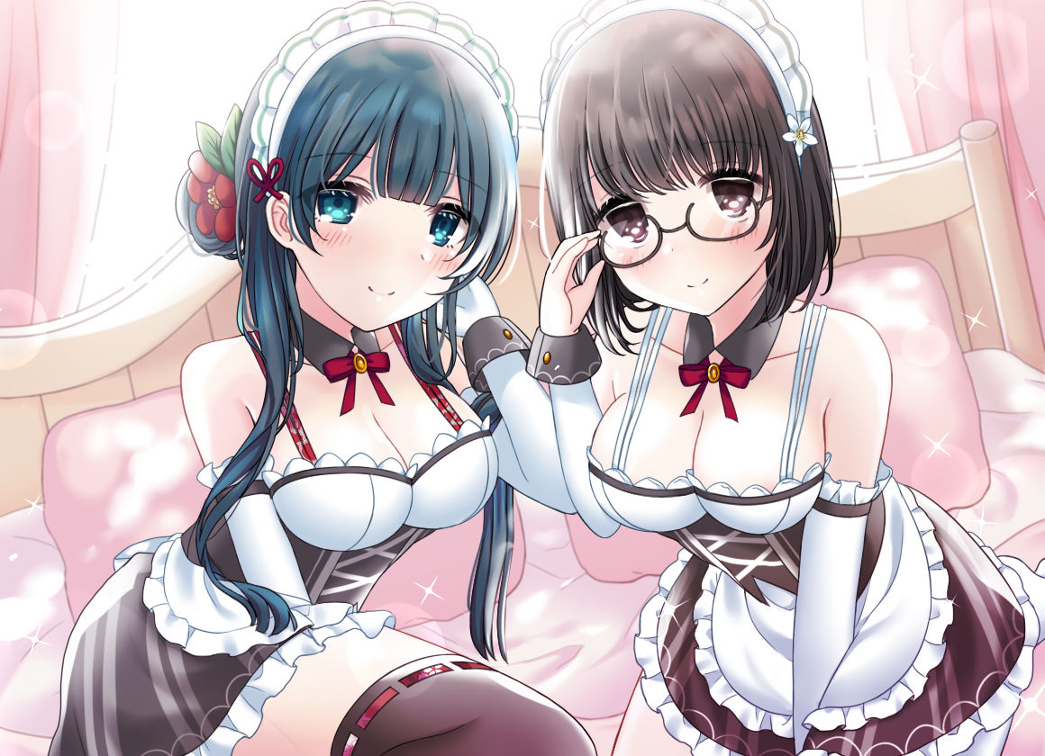 サンプル画像1:お屋敷メイドと「おちんちんの日」～お姉さんメイド琴葉と花純が約1300回のおちんちん連呼でたっぷりご奉仕します～(DL製作班) [d_166738]