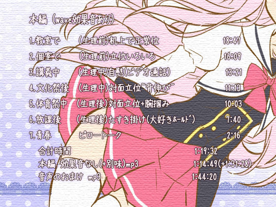 サンプル画像1:生理前後の異性関係 音声(ぺありふこうぼう) [d_167212]