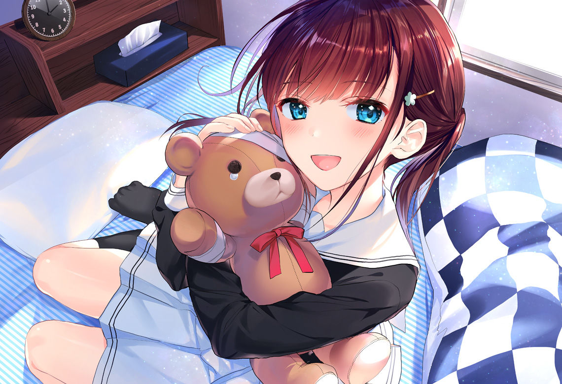 サンプル画像4:後輩ちゃんの慰めハグ ～いっぱいぎゅ～ってしてあげますね、せんぱい♪～(調教少女) [d_168296]