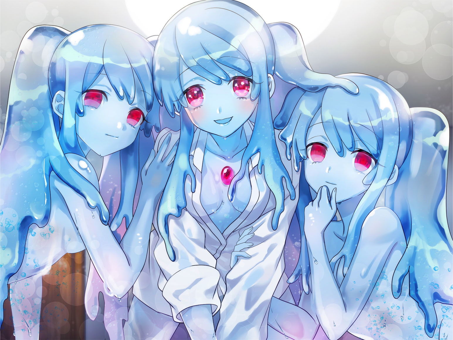 サンプル画像1:《耳舐めASMR》スライム娘の分裂耳舐め生活【バイノーラル/ハイレゾ】(しゅしょく) [d_168936]