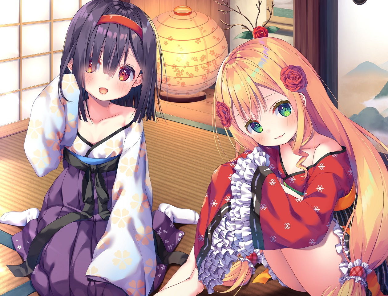 サンプル画像1:【ダブル舐め舐め癒し】『癒やされ処・夢月邸――二人のあかなめから体中れろれろマッサージ――』(Whisp) [d_169306]