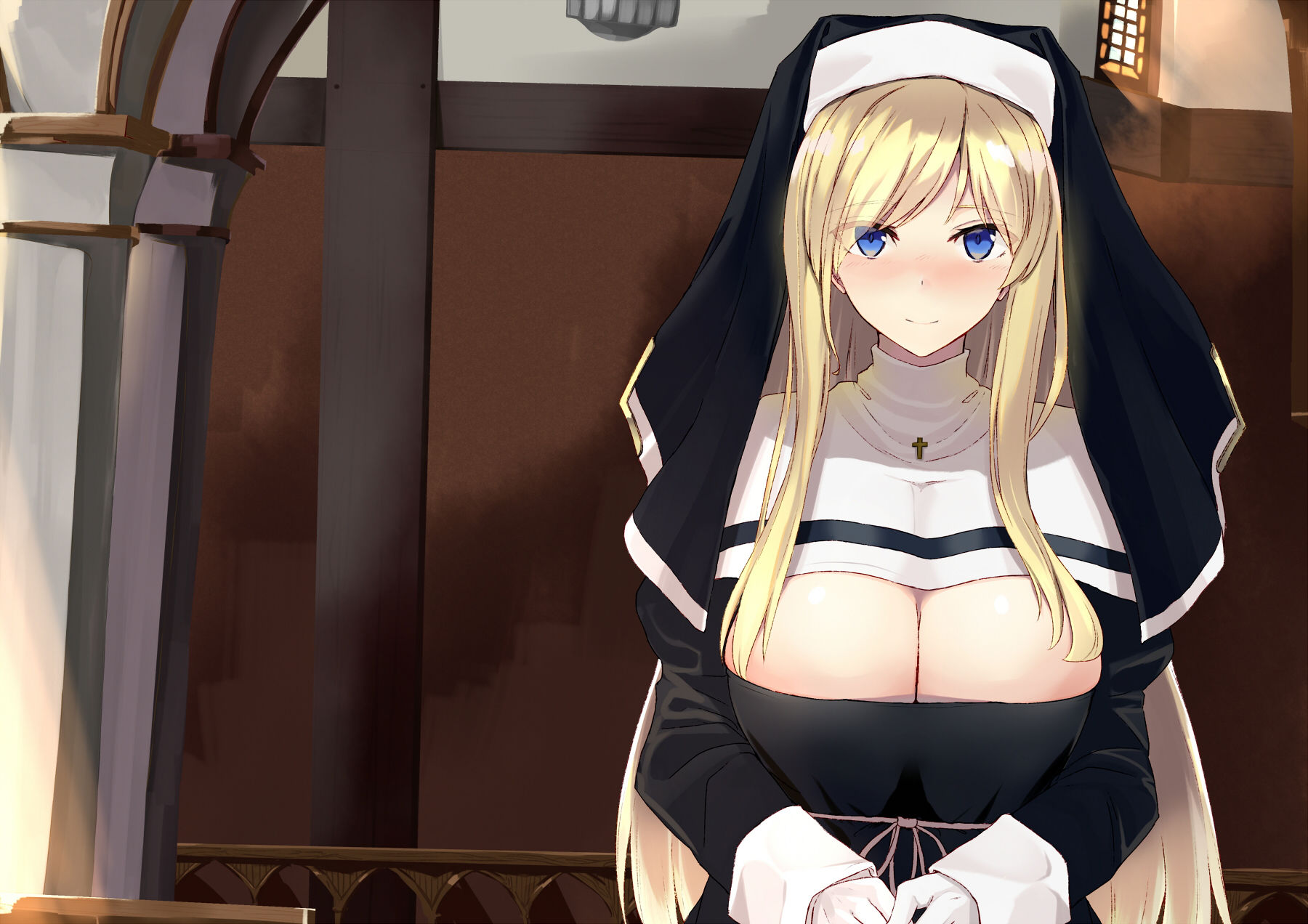 サンプル画像1:もしも美人シスターがあなたの恋人だったら(こっぺぱんさうんど) [d_178672]