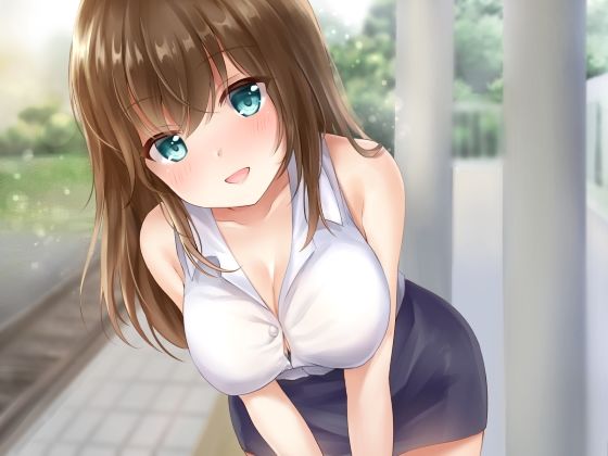 サンプル画像1:会社の後輩と、満員電車で。(たまき製作所) [d_182226]