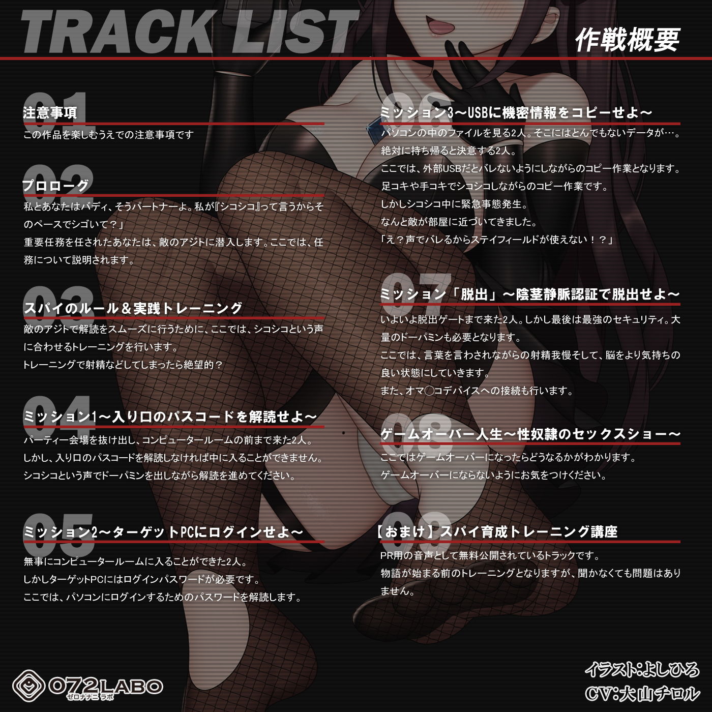 サンプル画像2:【ドーパミン分泌】シコシコボイス大作戦「スパイゲーム1」〜おち◯ぽデバイスで重要データを盗み出せ〜【音声で手コキ】(072LABO) [d_183915]