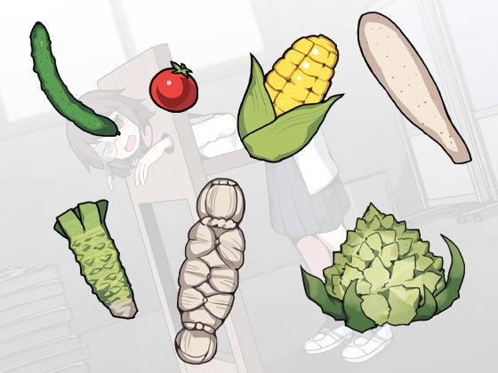 サンプル画像5:ポンコツな天才科学部長に野菜ぶち込む実験(ケチャップ味のマヨネーズ) [d_189816]