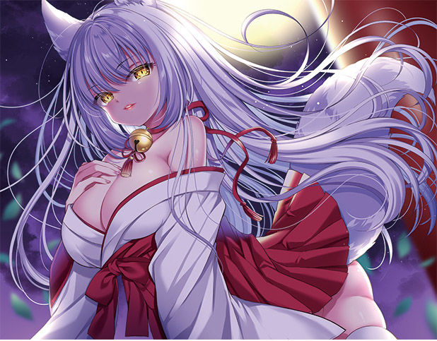 サンプル画像1:月夜の迷い子〜妖狐のお姉さんに甘やかされる一夜のおもてなし〜(妄想クリエーション-WOICE-) [d_189867]