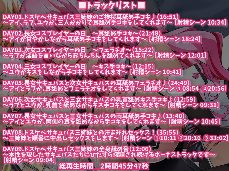 サンプル画像6:サキュデリ♪ 〜ドスケベコスプレイヤー三姉妹が家に来た！〜(ダチュラスクリプト) [d_190487]