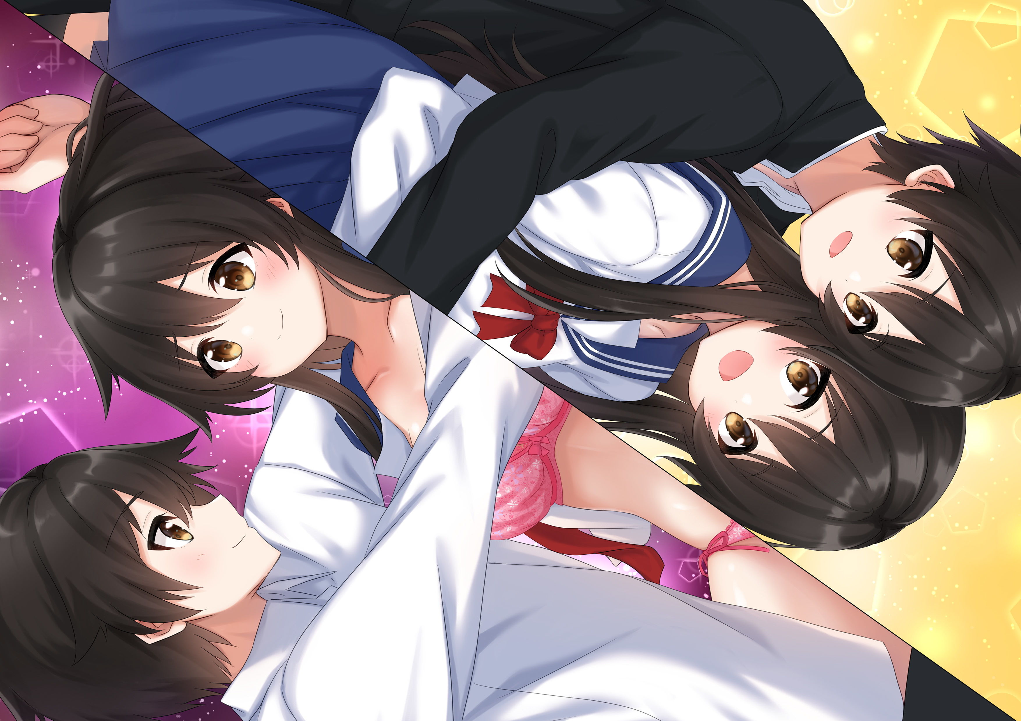 サンプル画像1:裏 双子のきょうだいの怪しい初体験(妄想文化広報委員会) [d_190815]