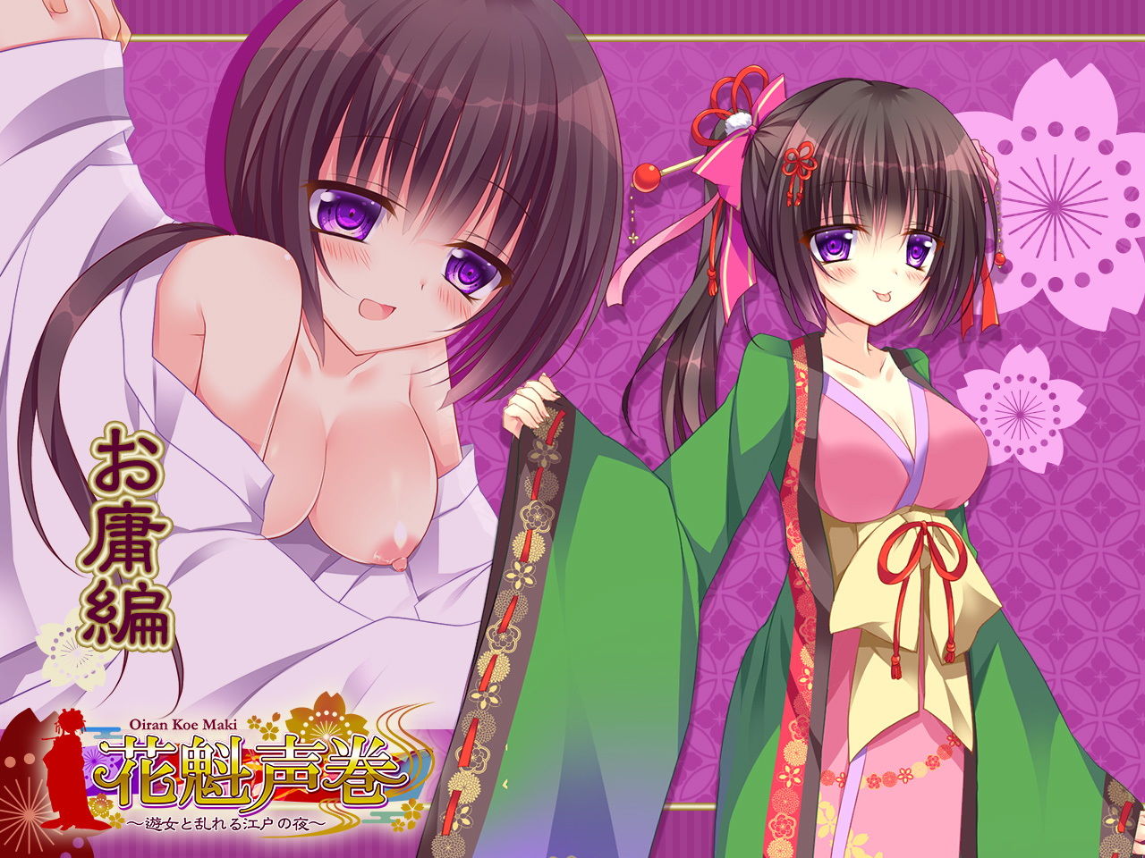 サンプル画像3:花魁声巻〜烏羽玉藻の遊女達・其の壱(花魁声巻〜遊女と乱れる江戸の夜) [d_193304]