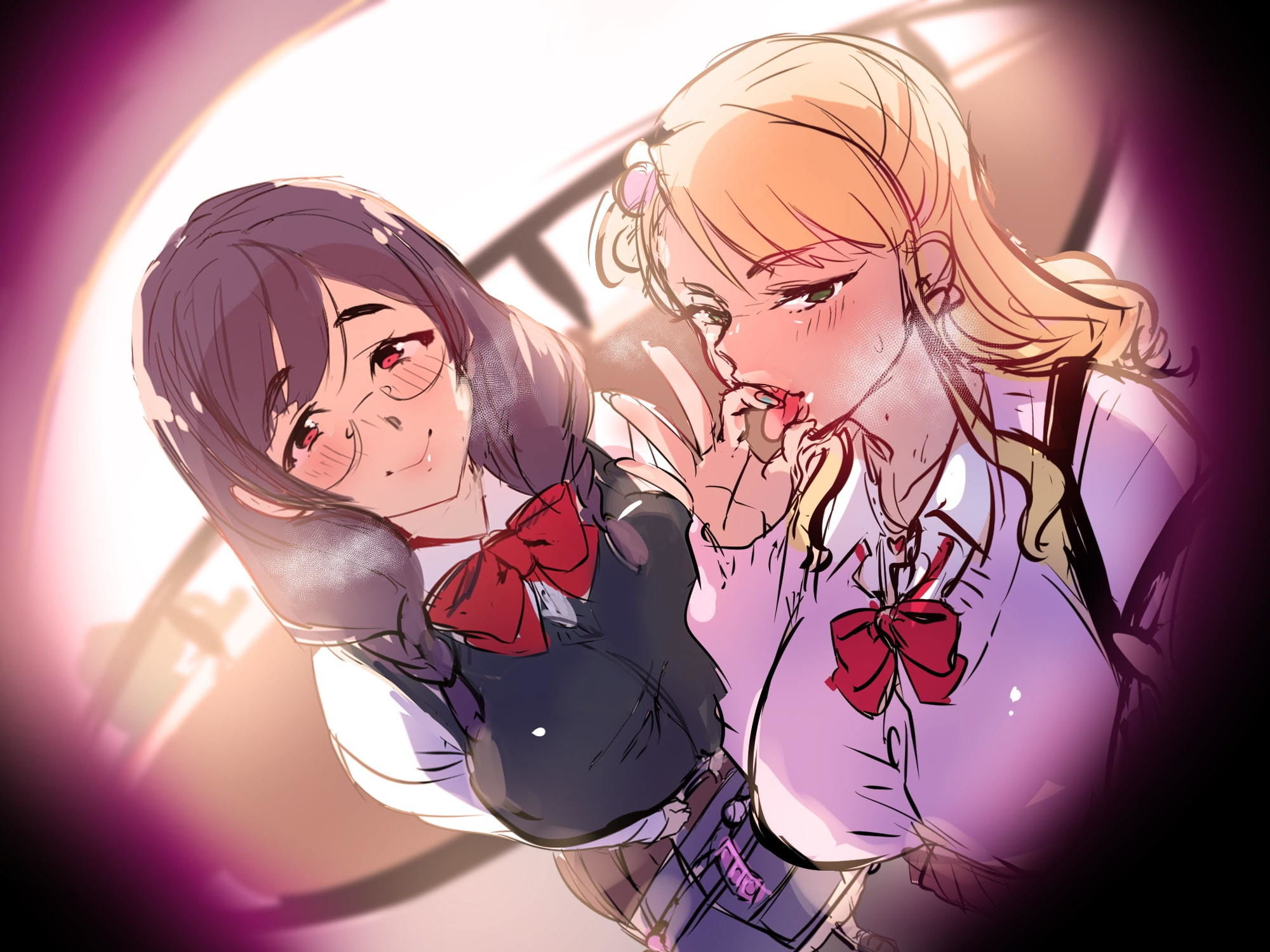 サンプル画像1:ダブルJKとの欲張りパパ活！！ パパ、どっちの穴にハメたいの？(デカスイカ3号) [d_194486]