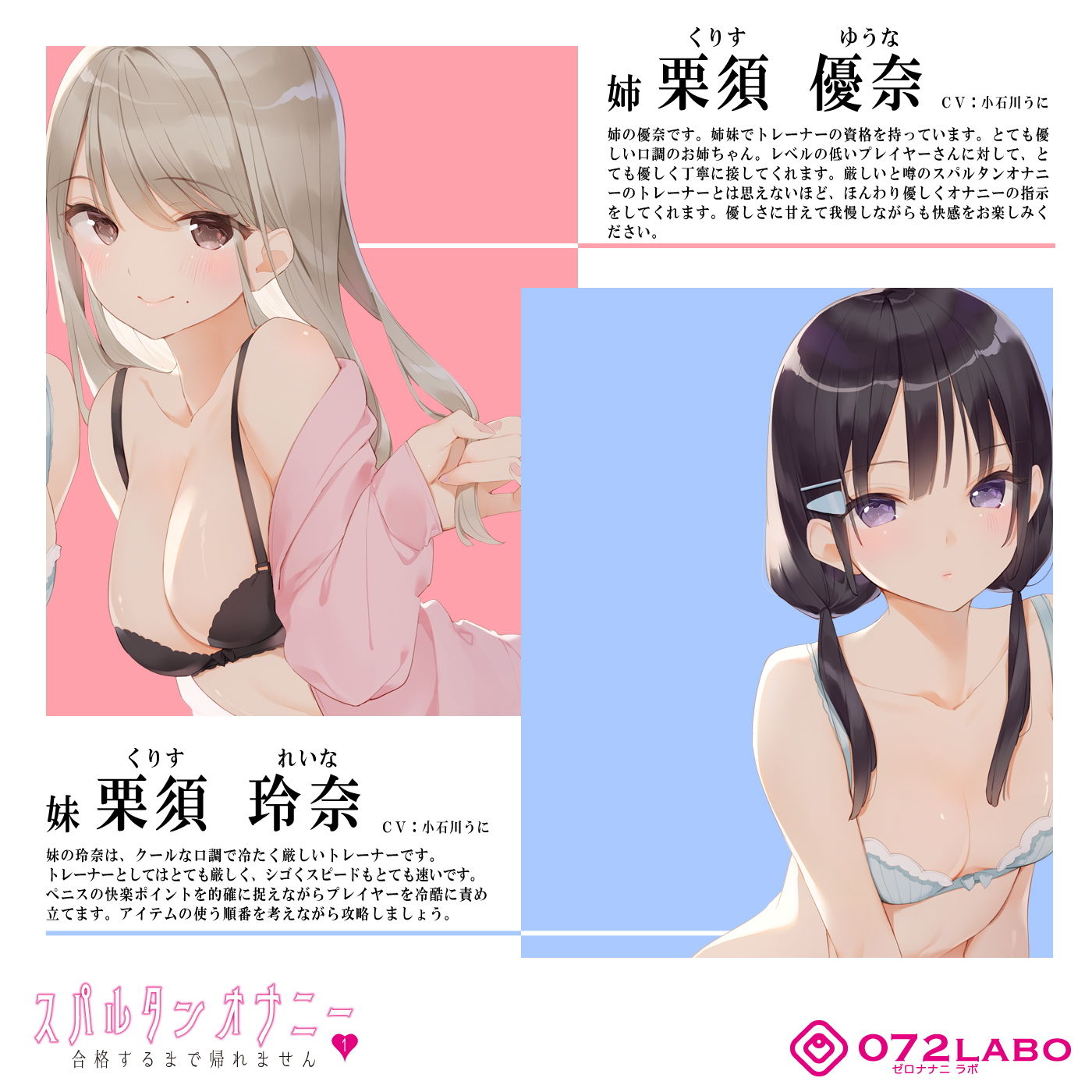 サンプル画像2:【新法】少子化対策★姉妹によるゲーム式訓練制度「スパルタンオナニー01」〜合格するまで帰れません〜【移動式シコシコボイス】(072LABO) [d_194672]
