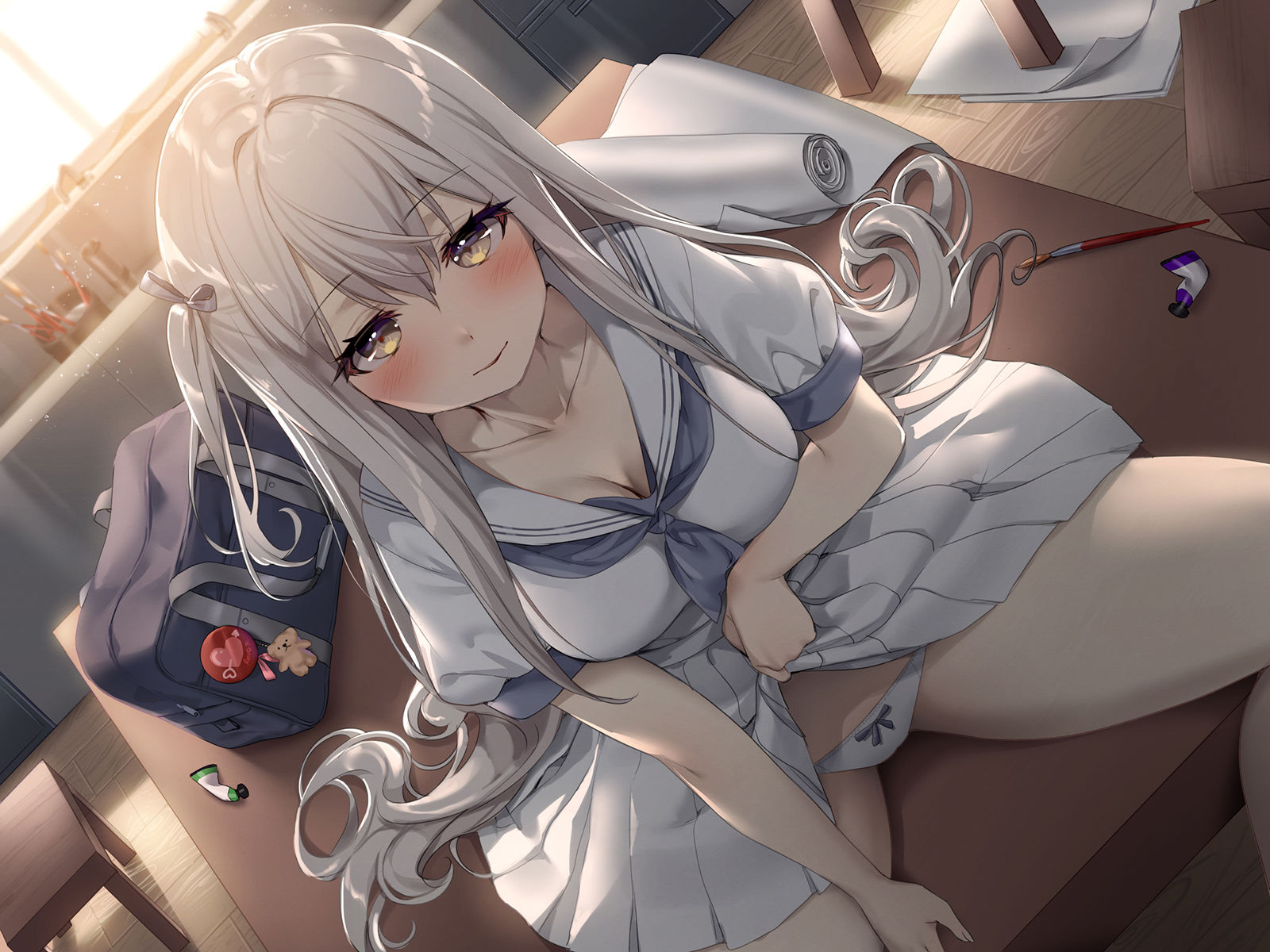 サンプル画像3:【ヤンデレ少女の耳元囁き】僕を愛し過ぎている美術部の後輩にムサボラレる【ハイレゾ/バイノーラル】(脳とりがー) [d_196238]