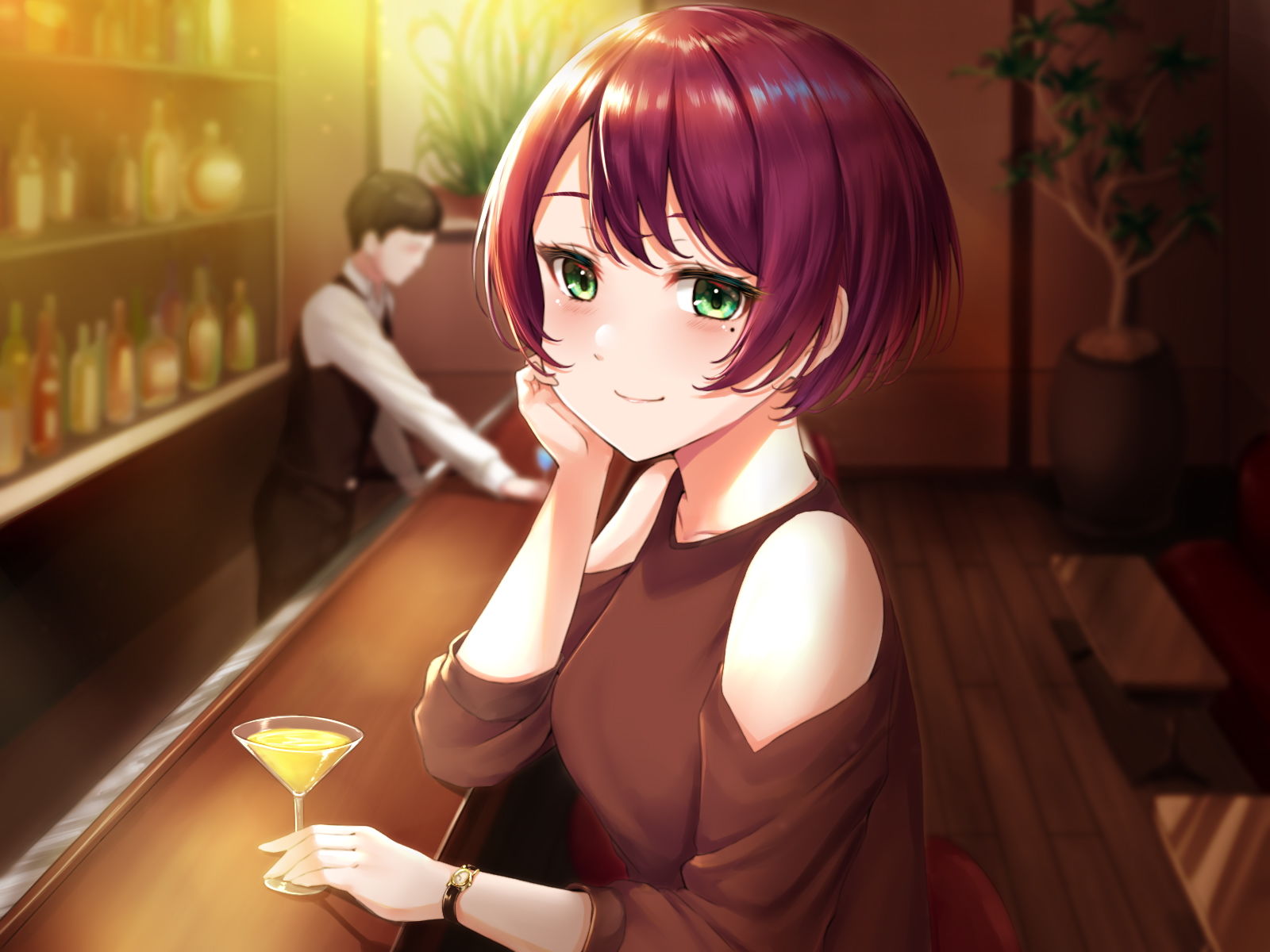 サンプル画像1:瞳さんとBARを出たら…(四ノ音堂) [d_198717]