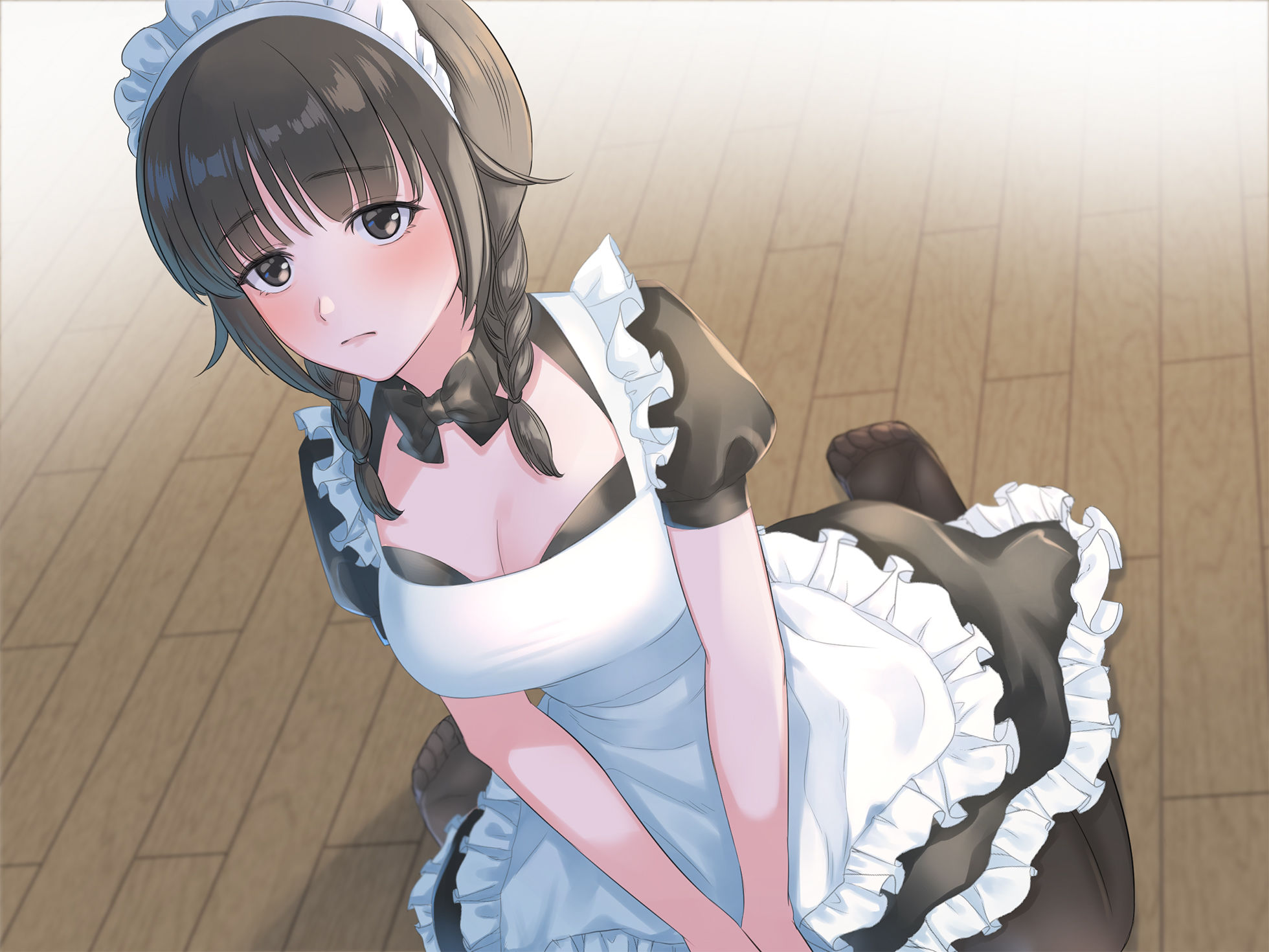 サンプル画像1:【バイノーラル】おっとり彼女がメイドに大変身！？【CV:飯野かな】(葉桜ノ季節) [d_198959]