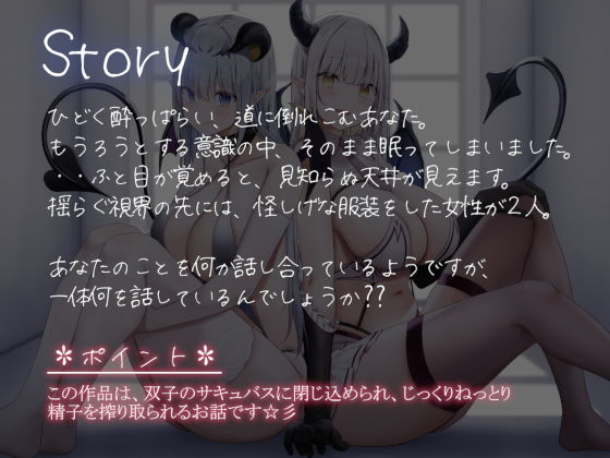 双子サキュバスの密室搾取の画像1