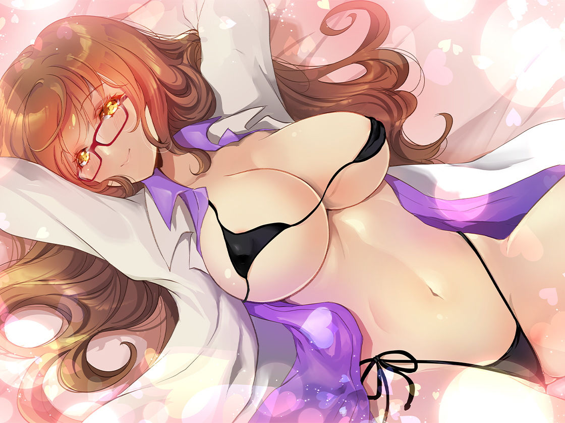 サンプル画像1:からかい上手の保健室の先生がドスケベすぎる！密着えちえち囁き童貞卒業えっち♪(ほわいとばーど) [d_200983]